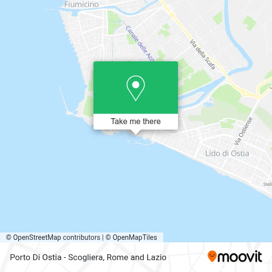 Porto Di Ostia - Scogliera map