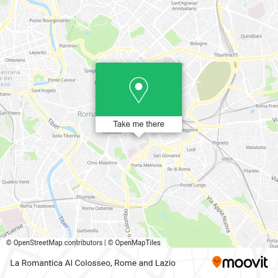 La Romantica Al Colosseo map