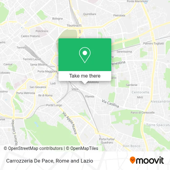 Carrozzeria De Pace map