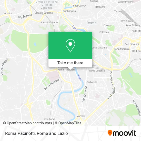 Roma Pacinotti map
