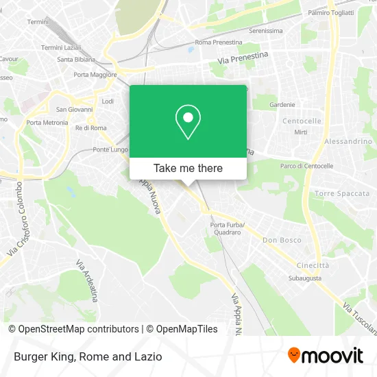 Burger King map