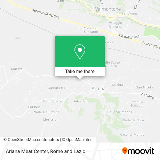 Ariana Meat Center map