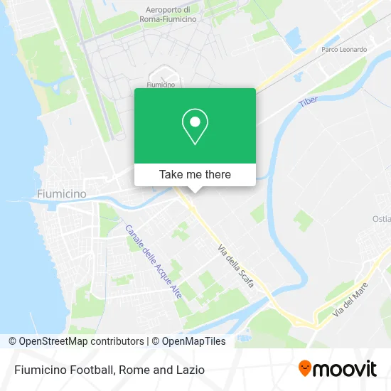 Fiumicino Football map
