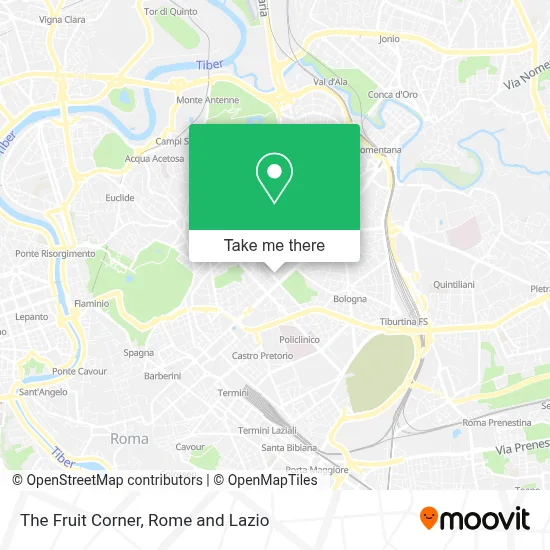 The Fruit Corner map
