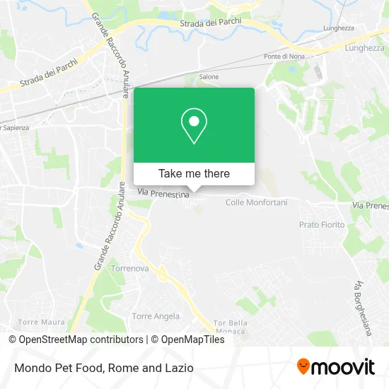 Mondo Pet Food map