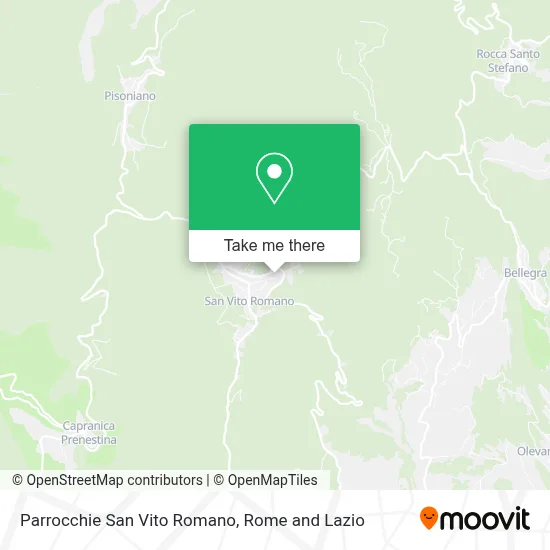 Parrocchie San Vito Romano map