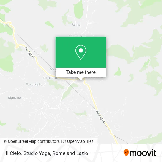 Il Cielo. Studio Yoga map