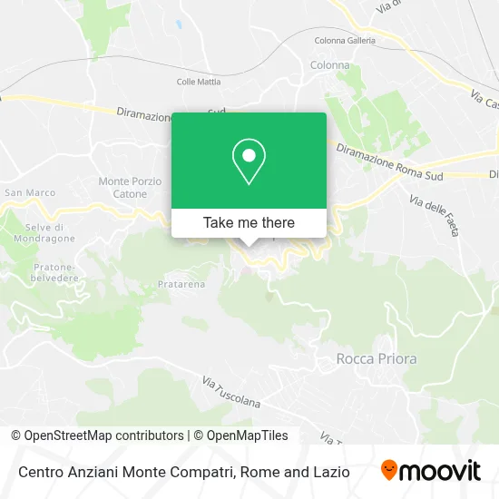 Centro Anziani Monte Compatri map