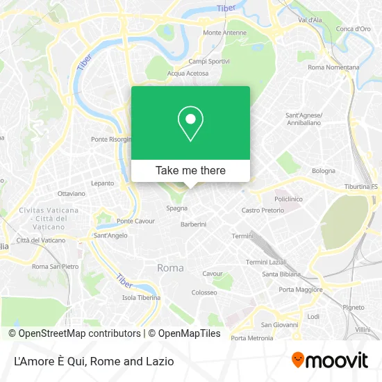 L'Amore È Qui map