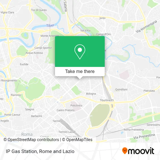IP Gas Station map