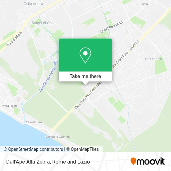 Dall'Ape Alla Zebra map