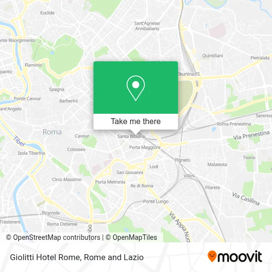Giolitti Hotel Rome map