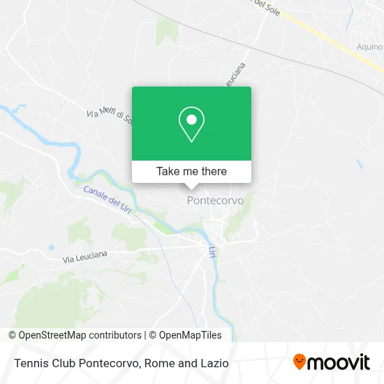 Tennis Club Pontecorvo map