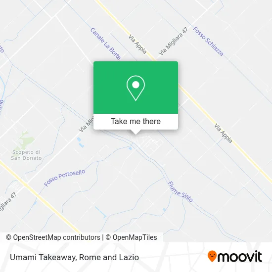 Umami Takeaway map