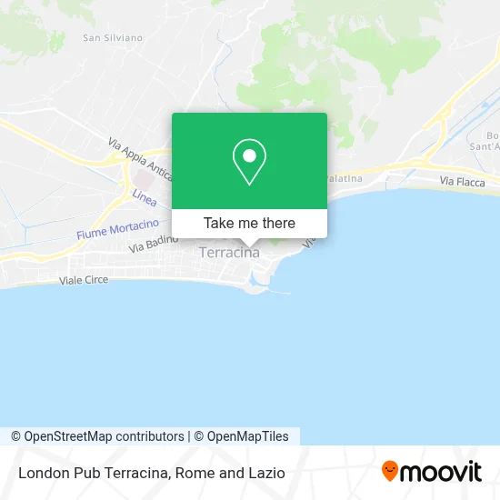 London Pub Terracina map