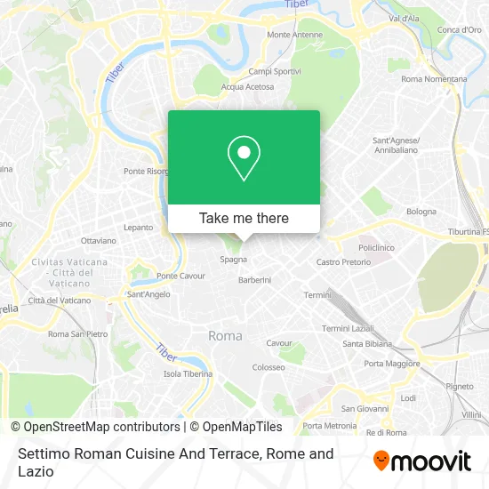 Settimo Roman Cuisine And Terrace map