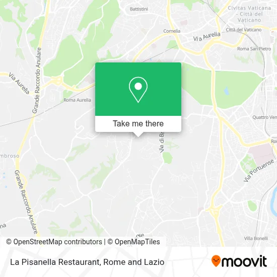 La Pisanella Restaurant map