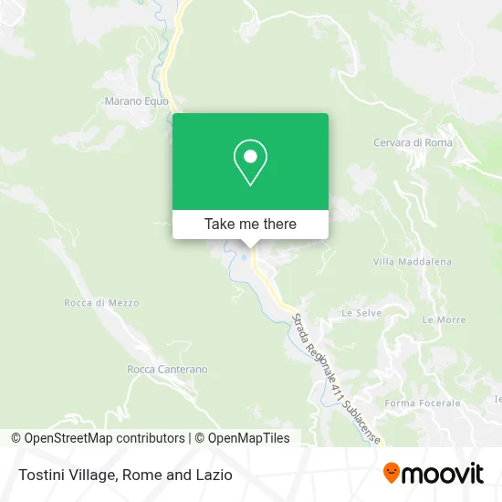 Tostini Village map