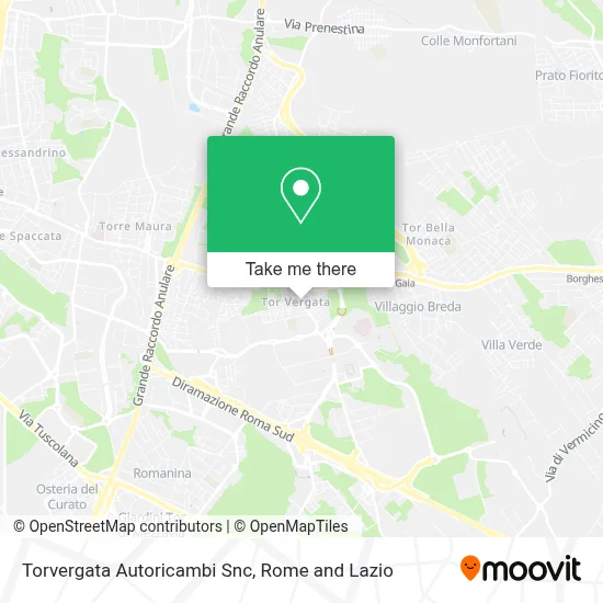 Torvergata Autoricambi Snc map