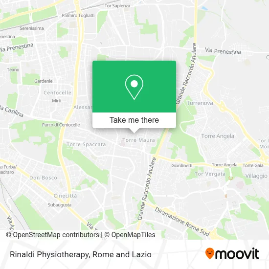 Rinaldi Physiotherapy map