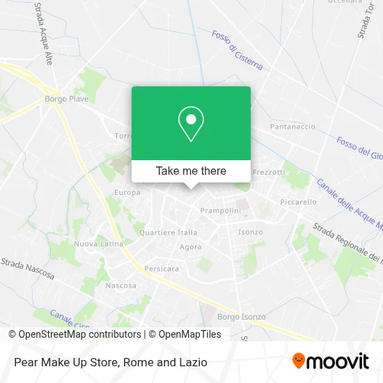 Pear Make Up Store map
