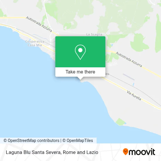 Laguna Blu Santa Severa map