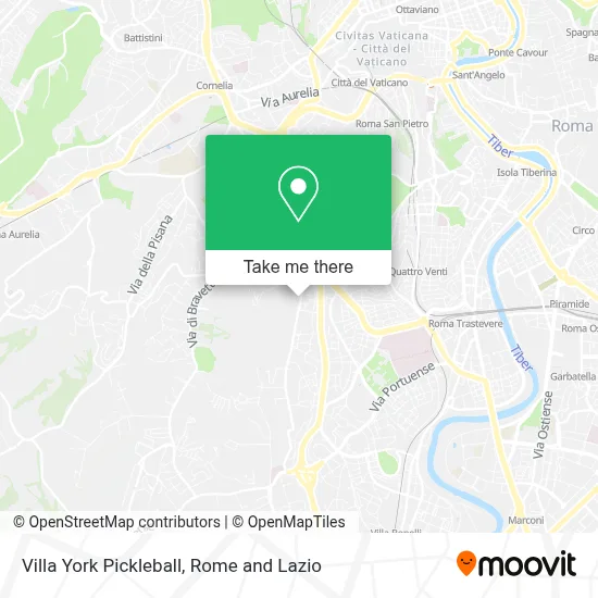 Villa York Pickleball map
