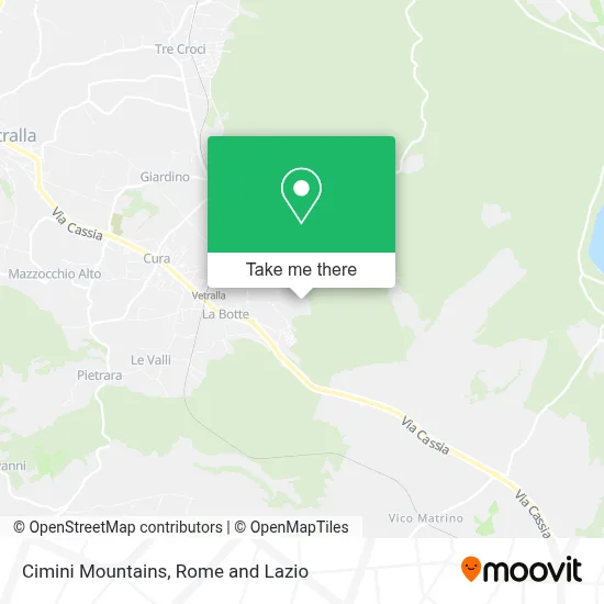 Cimini Mountains map