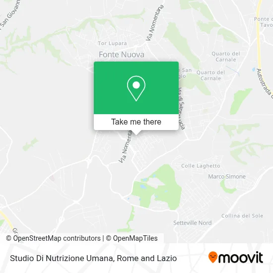 Studio Di Nutrizione Umana map