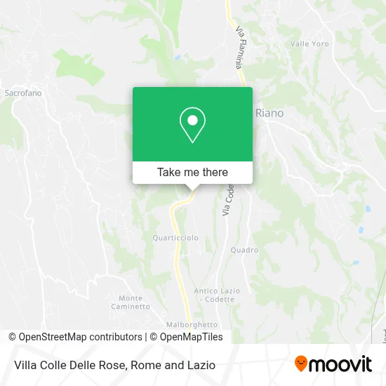 Villa Colle Delle Rose map