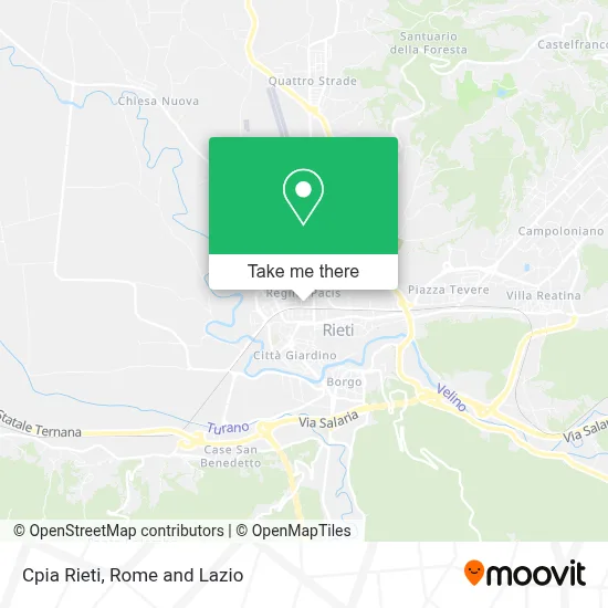 Cpia Rieti map