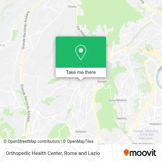 Orthopedic Health Center map