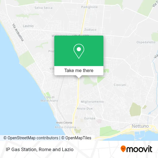 IP Gas Station map