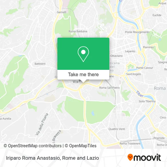 Iriparo Roma Anastasio map