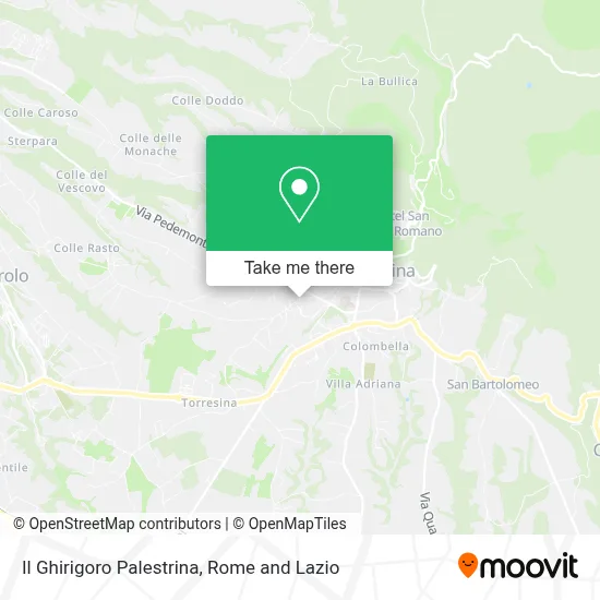 Il Ghirigoro Palestrina map