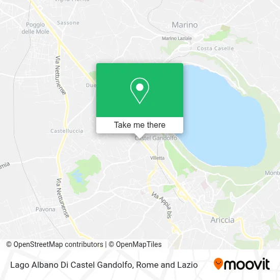 Lago Albano Di Castel Gandolfo map