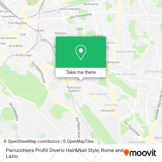 Parrucchiere Profili Diversi Hair&Nail Style map