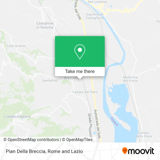 Pian Della Breccia map
