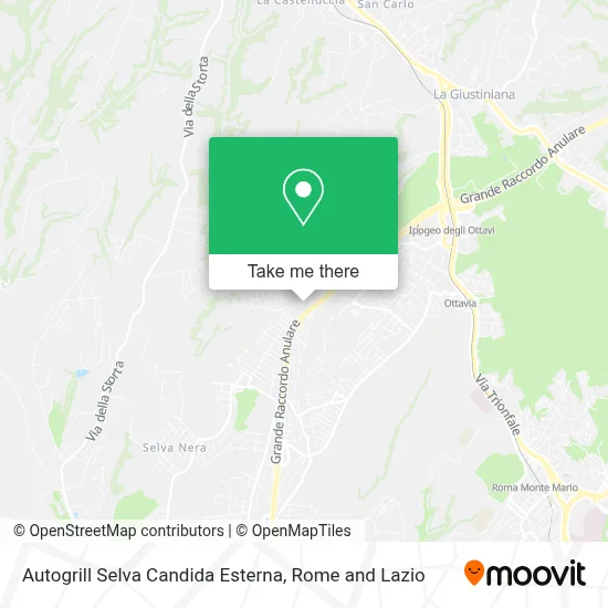 Autogrill Selva Candida Esterna map
