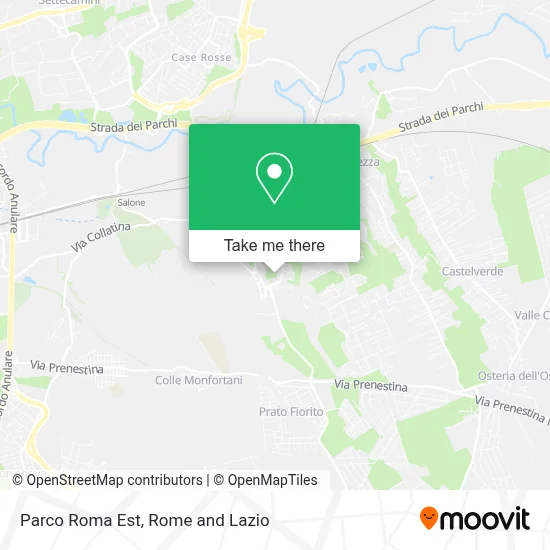 Parco Roma Est map