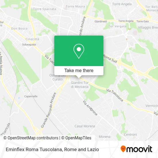 Eminflex Roma Tuscolana map