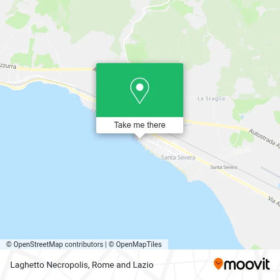 Laghetto Necropolis map