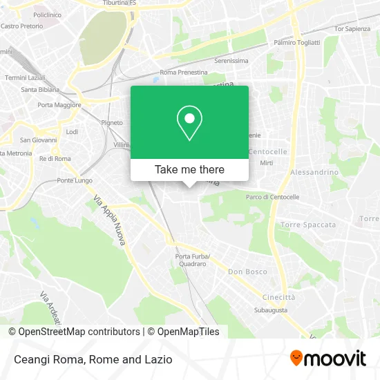 Ceangi Roma map