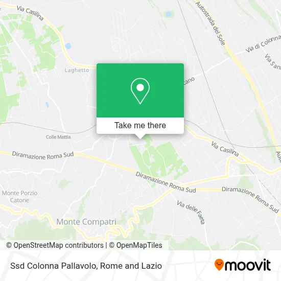 Ssd Colonna Pallavolo map