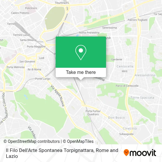 Il Filo Dell'Arte Spontanea Torpignattara map