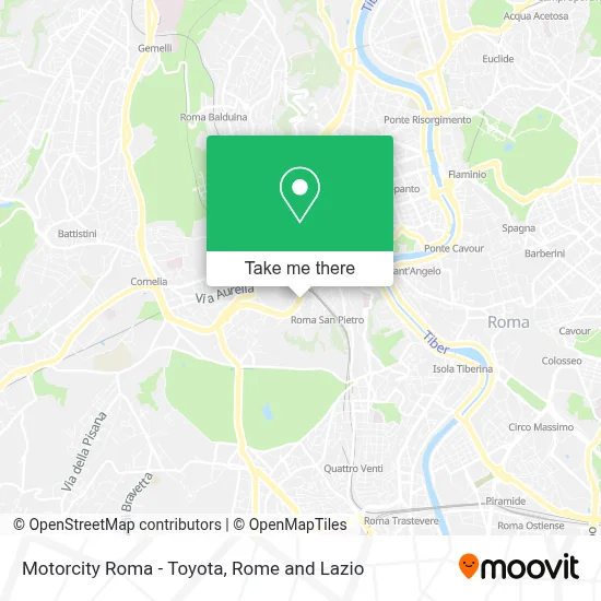 Motorcity Roma - Toyota map