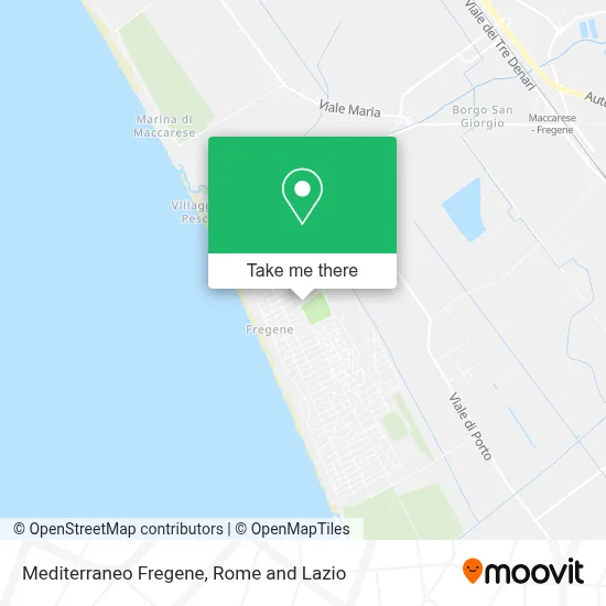 Mediterraneo Fregene map
