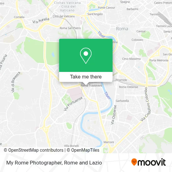 My Rome Photographer map