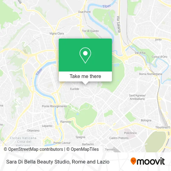 Sara Di Bella Beauty Studio map