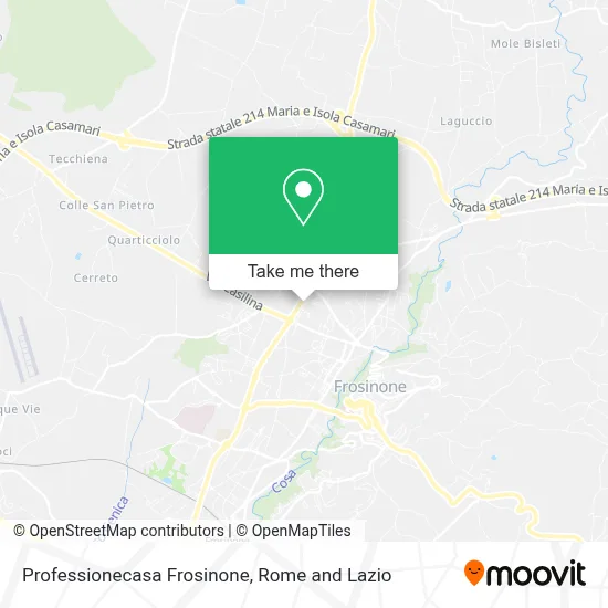 Professionecasa Frosinone map